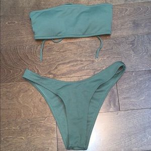 Ribbed bikini set